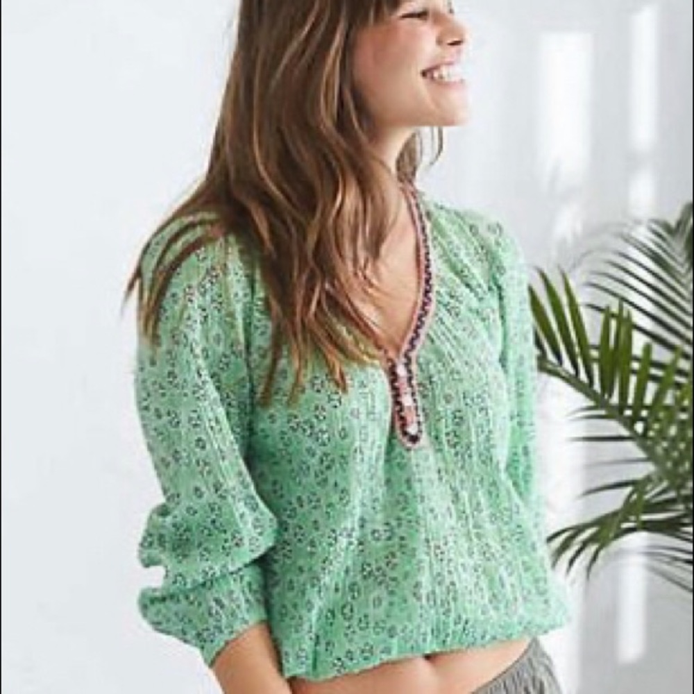 Aerie Embroidered Top